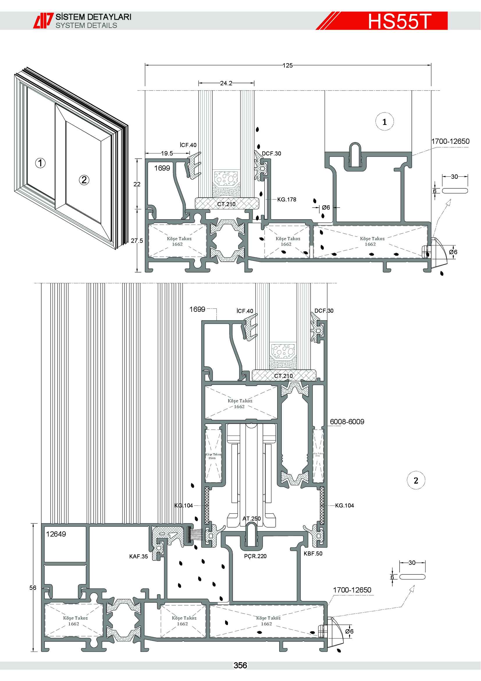 HEBESCHİEBE SÜRME ALÜMİNYUM 64